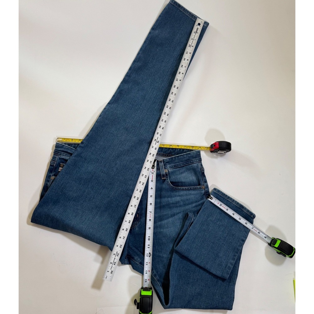AG Adriano Goldschmied Dylan Slim Skinny Blue Japanese Denim Jeans 38x34 - Picture 6 of 10
